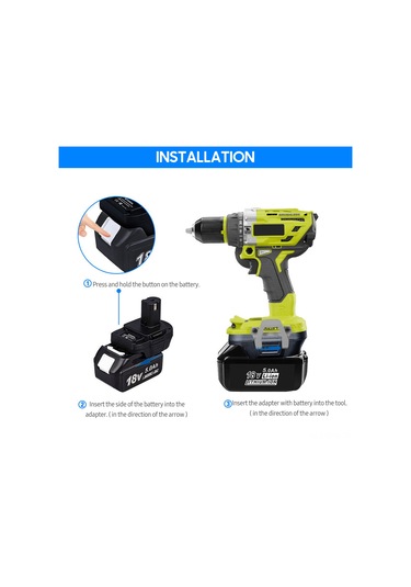 Maiyame Makita 18v-20v Li-ion Aküyü Ryobi 18v Li-ion'a Dönüştürücü Adaptör Mt20rnl