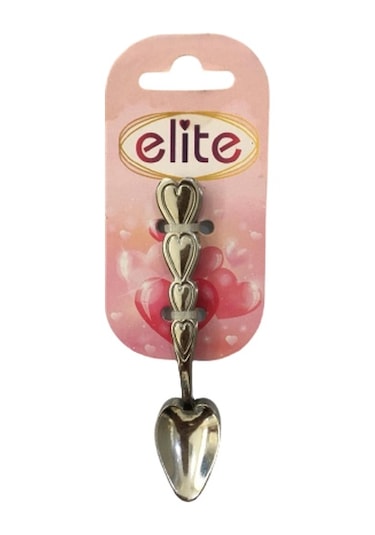 Elite Çay Kaşığı Kalp Model 6'Lı Paket Metal