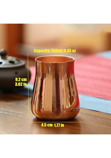El İşi Saf Bakır Bira Süt Kupa Yaratıcı Vintage Kalınlaşmış Bakır