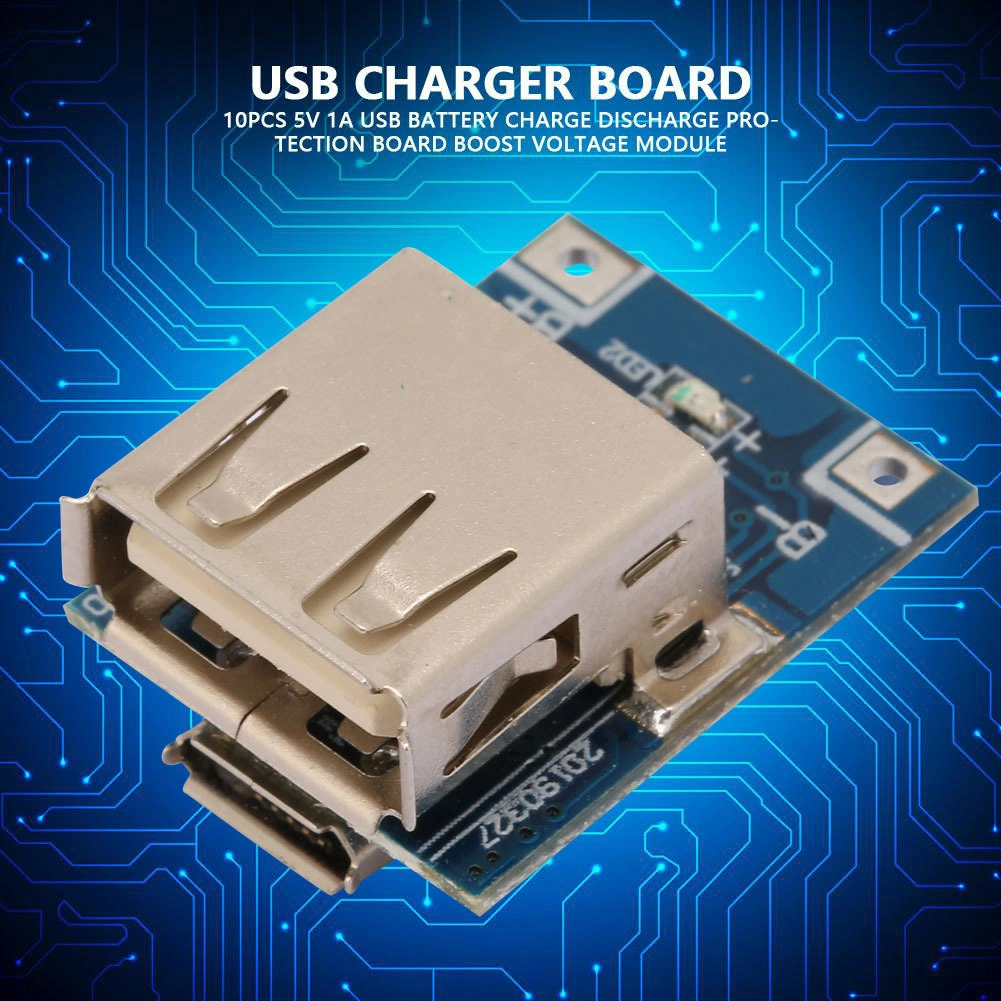 Tenfowee 10 Adet 3.7v Girişli 5v/1a Çıkışlı Usb Şarj Modülü - Yüksek Verimlilikli Dıy Şarj Devresi Kartı