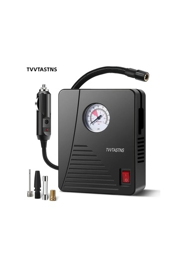 Xuweiwei Siyah Hava Kompresoru Lastik Inflator Tasinabilir 12v Dc Otomatik Pompa 100psı Led Araba Bisiklet