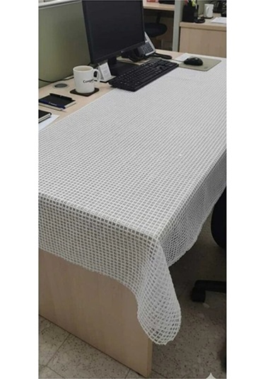 İp Desenli Masa Örtüsü Kaliteli Hasır 140 X 350 Cm Şeffaf Masa Ör Çok Renkli