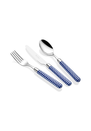 Rivadossi Naif Lacivert 36 Parça Çatal Bıçak Kaşık Takımı