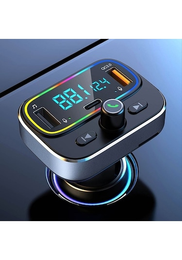 Willowhaven Bt66 Araba Bluetooth Fm Verici Bluetooth Mp3 Çalar-gri