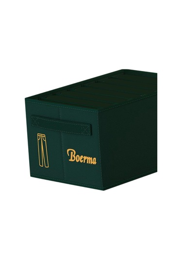 Magideal Suntek Ev Giysi Saklama Organizatör Kutusu Yeşil - 36 x 25 x 20 CM