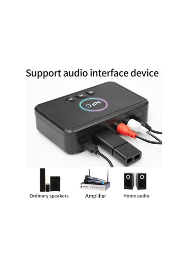 Lemestar "bluetooth 5.0 Nfc Alıcı - Kablosuz Ses Adaptörü, Aux/rca Çıkışlı, Usb Müzik Çalar, Hoparlör Ve Kulaklıklar İçin"