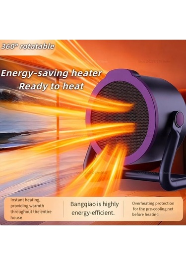 Trendooze Taşınabilir Masaüstü Isıtıcı: Kompakt Fanlı Model