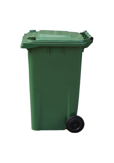 Yeşil Plastik Çöp Konteyneri 240 Litre Konteyner - A+ Isıya Karşı