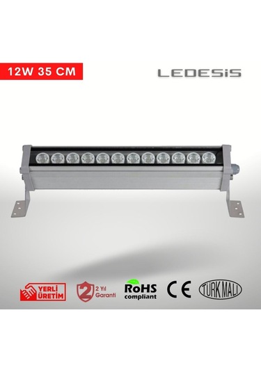Ledesis Kırmızı Wallwasher Duvar Boyama 35 Cm 12w