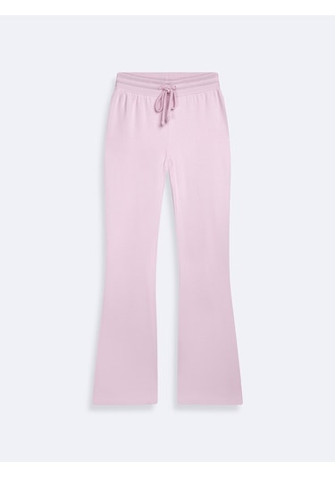 Flare Paça Basic Pembe Eşofman Pembe