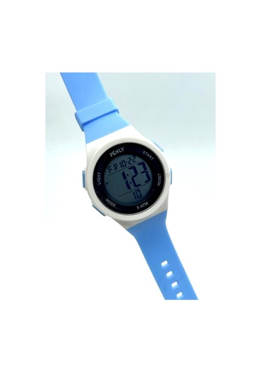 Penly Su Geçirmez Dijital Çocuk Kol Saati 348 Model Mavi +4 Renk Kronometre-alarmlı 5atm