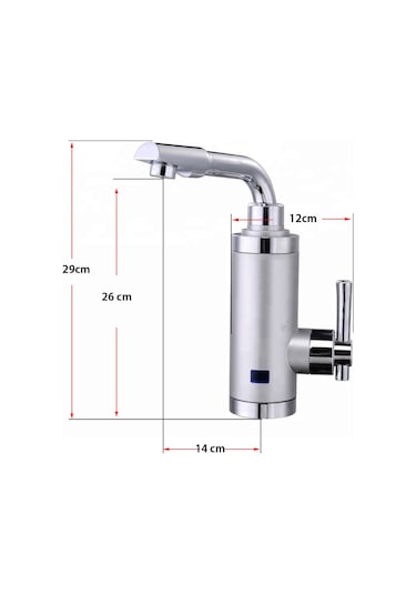 Sıcak Musluk ASG-5S Tezgaha Monteli Ani Su Isıtıcı Termal Şofben Musluk