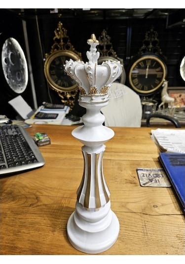 Satranç Takımı Biblo Beyaz -cengizhan Unaler