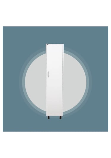 Beyaz Tek Kapılı Çok Amaçlı Dolap