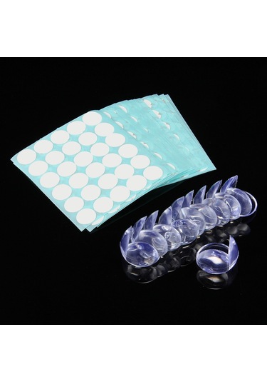 Sones 100 Adet Bebek Masası Köşe Güvenlik Örtüsü Pedi Yarım Küre Şekli Çocuk Masası Çarpışma Önleyici Koruyucu Yastık Çift Taraflı Yapışkanlı Çok Renkli