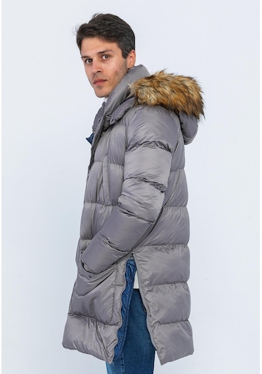 Cekmon Erkek Regular Fit Astarlı Çok Cepli Kapuşonu Çıkan Rahat Mont 001