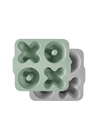 Oioi XoXo Kek & Muffin Kalıbı River Green / Powder Grey Çok Renkli