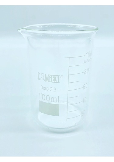Camgen Dereceli Borosilikat Cam Beher 100 ML 1 Adet