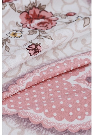 Vira Tek Kişilik %100 Pamuklu 160x240 Cm Tek Pike Pembe