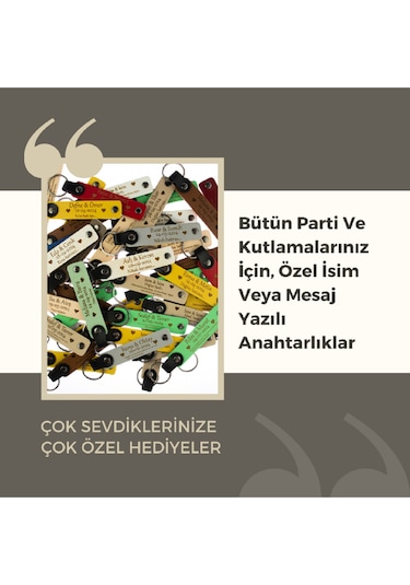 Okula Veda Partisi, Öğretmen Ve Sınıfa Özel, 12'li Set, Anlamlı Hediyelik, Kişisel Anahtarlık