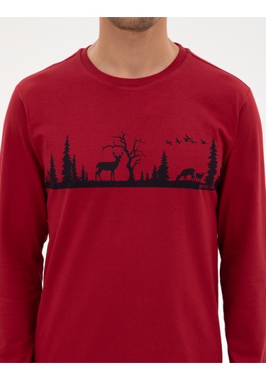 Pierre Cardin Erkek Bordo Pijama Takım 50322636-900 Bordo