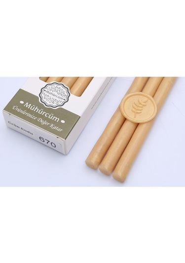 Mühür Mumu Çubuk 11mmx120mm 10 lu Paket Model: 670 SATEN SAFRAN