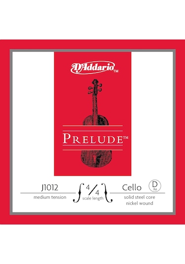 D'addario J1012 Prelude Tek Çello Re D Teli 4/4 Dengeli Ger