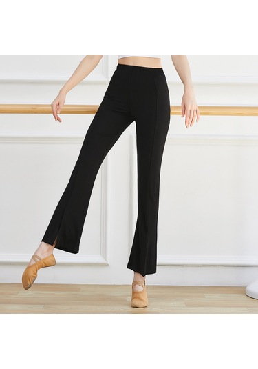 Kosona Siyah Yüksek Bel Yoga Tayt - Yüksek Esneklikli, Havalandırıcı, Spor Ve Fitness İçin Düz Desen Ön Açık Dar Kalın Bacak SiYAH