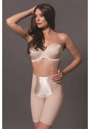 Magic Form Kadın Ten Dikişsiz Normal Bel Paçalı Korse 1653 Ten