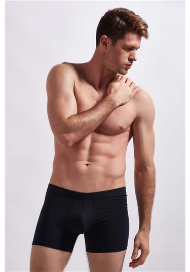 Josejuan 3'Lü Erkek Boxer Koton Likralı Yan Dikişsiz 1001-Siyah - Antrasit - Lacivert