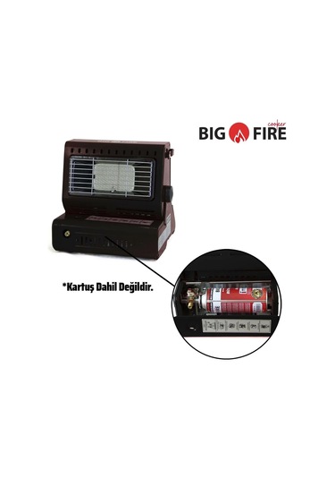 Big Fire Maxi Portatif Kamp Sobası - Kırmızı Kırmızı