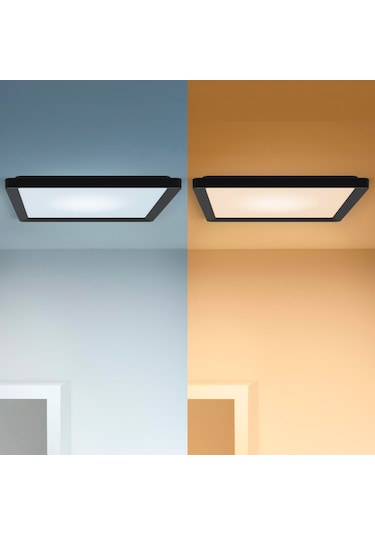 Wiz Siyah Akıllı Sıva Üstü Rgb Kare Panel Tavan Armatürü 17w Renkli