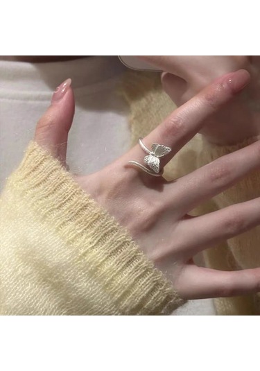 Kadınlar İçin Özel Olarak Tasarlanmış Benzersiz Düz Bantlı Yüzük No.42 Çok Renkli