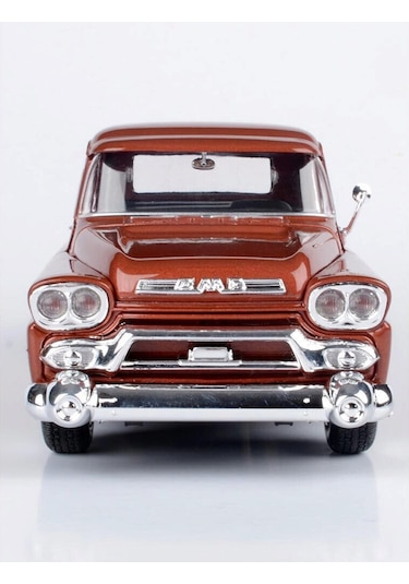 Motor Max Koleksiyon 1 / 24 Ölçek 1958 Gmc 100 Pickup Model Metal Araba Turuncu