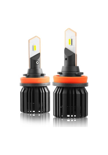 S9 Led Araç Farları H8/h9/h11 Uyumlu 8000lm 6000k Ip68 Su Geçirmez 200m Işık Menzili Çift Paket