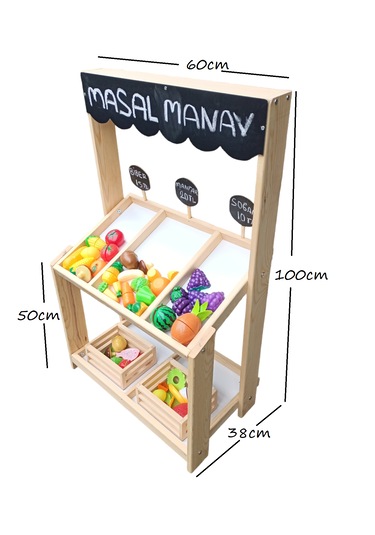 Ahşap Oyuncak Manav Tazgahı