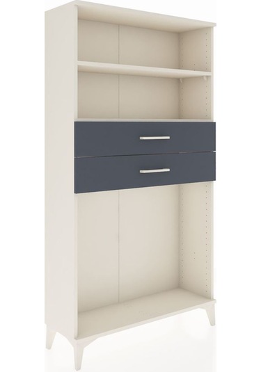 Arges Dolap 2 Raflı 2 Çekmeceli 88x30x163 Aytaşı-antrasit Aytaşı