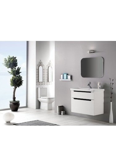 Turkuaz Seramik Cerastyle Elite 70 x 45 CM Etajer Uyumlu Damlalıklı Lavabo