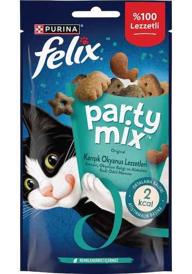 Felix Party Mix Karışık Okyanus Lezzetleri Kedi Ödül Maması