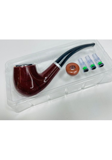 Big Pipe Ahşap Görünümlü Sert Akrilik Pipo 10 CM