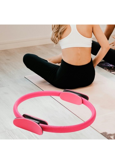 Suntek Pilates Ring Circle Kapalı Egzersiz Aksesuar Kırmızı Kırmızı