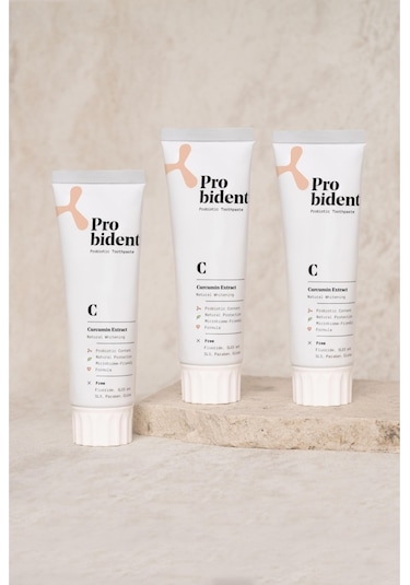 Probident Aktif Probiyotikli Zerdeçal Özüt İlaveli 3 x 75 ML