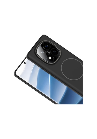 Xemu Redmi Note 14 Pro Plus Kılıf Magsafe Şarj Özellikli Ruby Silikon Kapak - Mür Şeffaf