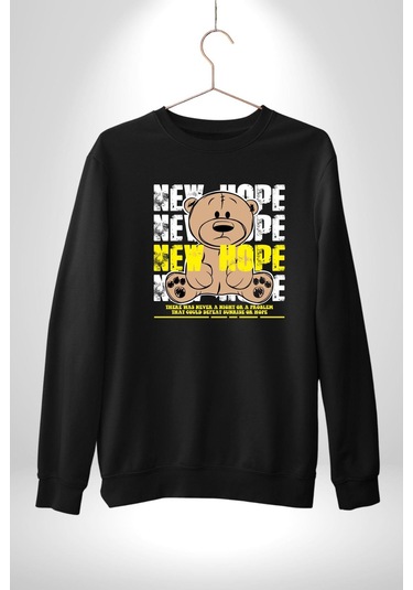 Yeni Umut Unisex Siyah Sweatshirt Siyah