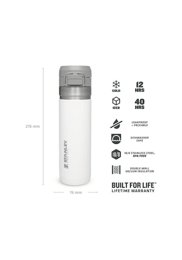 Stanley Unisex Termos The Quick Flip  Water Bottle .7L / 24Oz-22739 - Beyaz