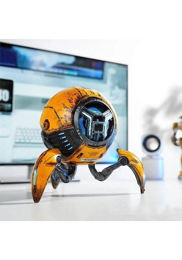 Gravastar Mars Pro 20w Bluetooth Hoparlör, Taşınabilir Stereo Ses Bombası, Rgb Işıklı, 2 Adet, Sarı