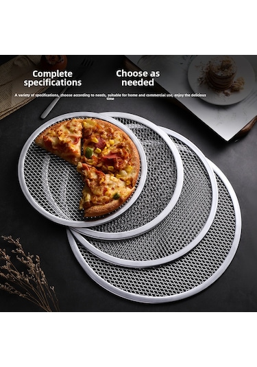 Kosona Temel Alüminyum Pizzacı Tabağı 30.5cm 12 İnç - Kalın Tasarım, Kaymaz Yüzey, Ticari Fırın Gereci