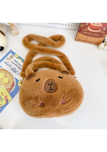 Springsun Sevimli Kapibara Çantası - Yumuşak Ve Şirin Okul Çantası