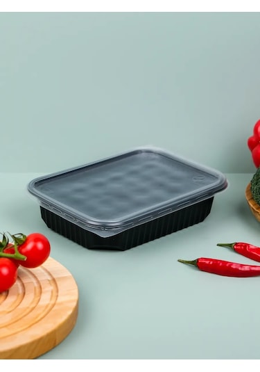 Upakovsik+ Kapaklı Tek Kullanımlık Saklama Kabı 500 Ml, 30 Adet 396952757 100 adet