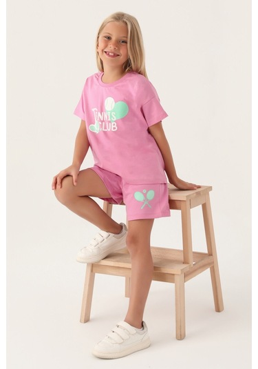 Rolypoly Tennis Club Pembe Kız Çocuk Şort Takım 5274-42920 Mor